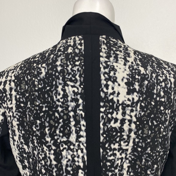 Diane Von Furstenberg Black Olena Combo Blazer Size 2 MSRP: $465.00 - Picture 9 of 13